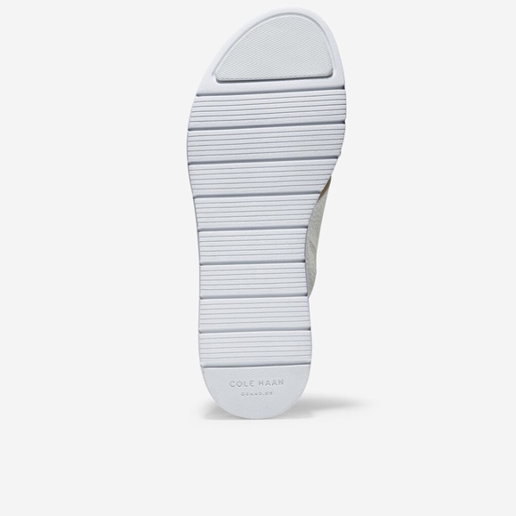 Cole Haan ZERØGRAND Criss Cross Slide White Sandal - Picture 6 of 8